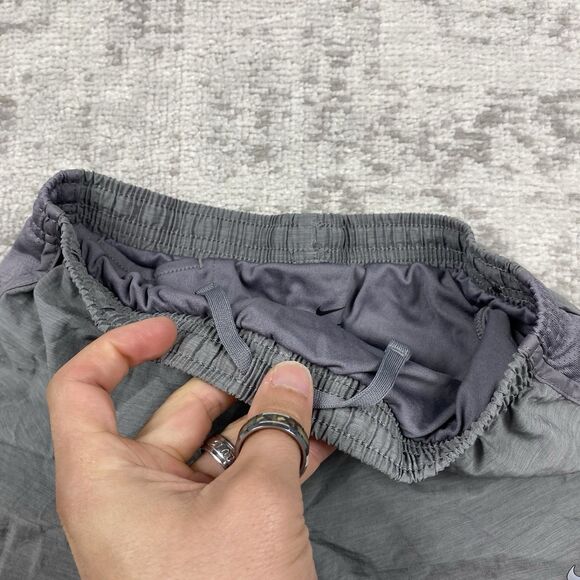 Nike Tempo Running Shorts Gray Training Gym Polyester Girls Size Medium - Picture 5 of 5